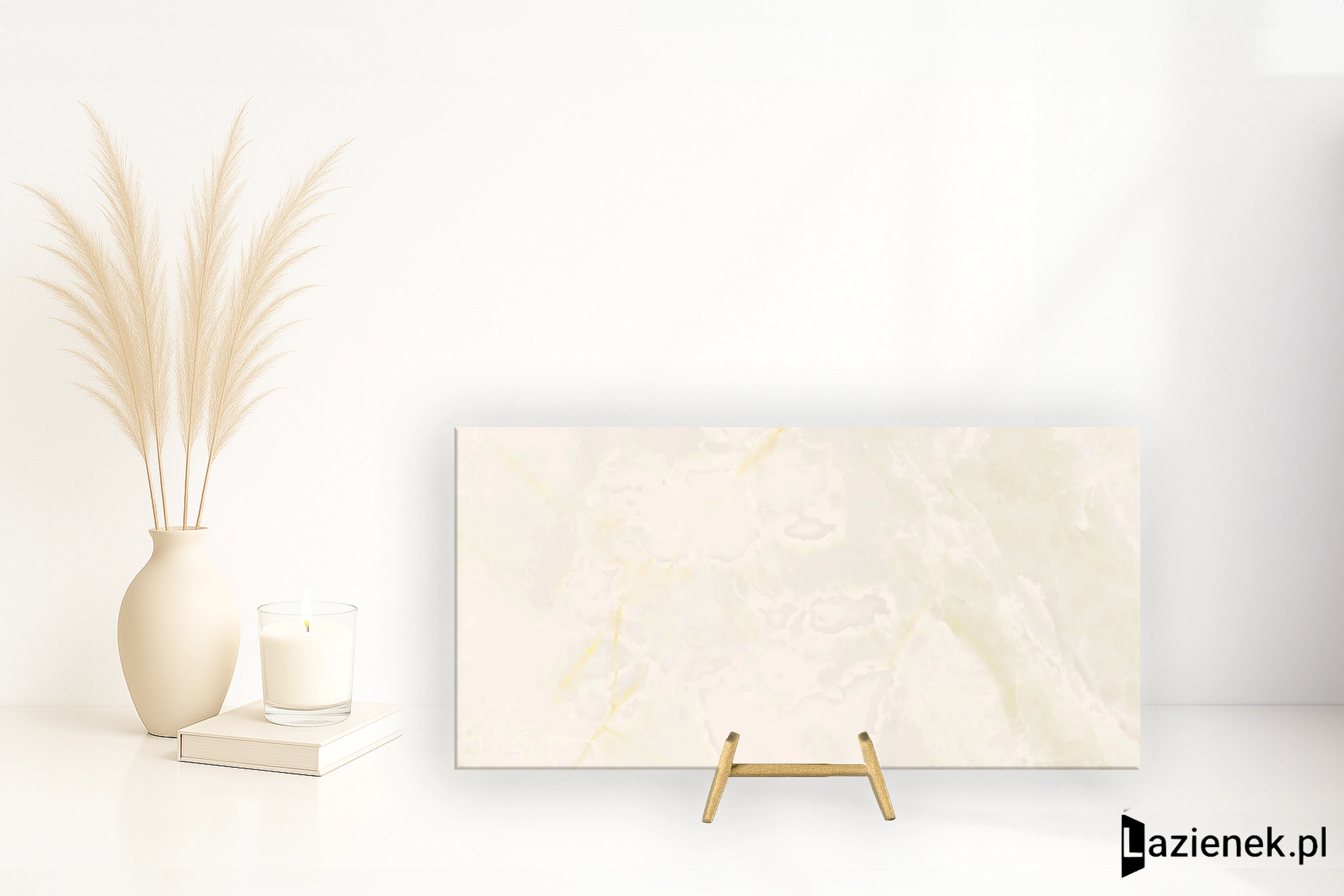 Casalgrande Padana Onici Avorio połaczenie mat-poler 90x180 cm gr. 10 mm - płytka rektyfikowana/11490006
